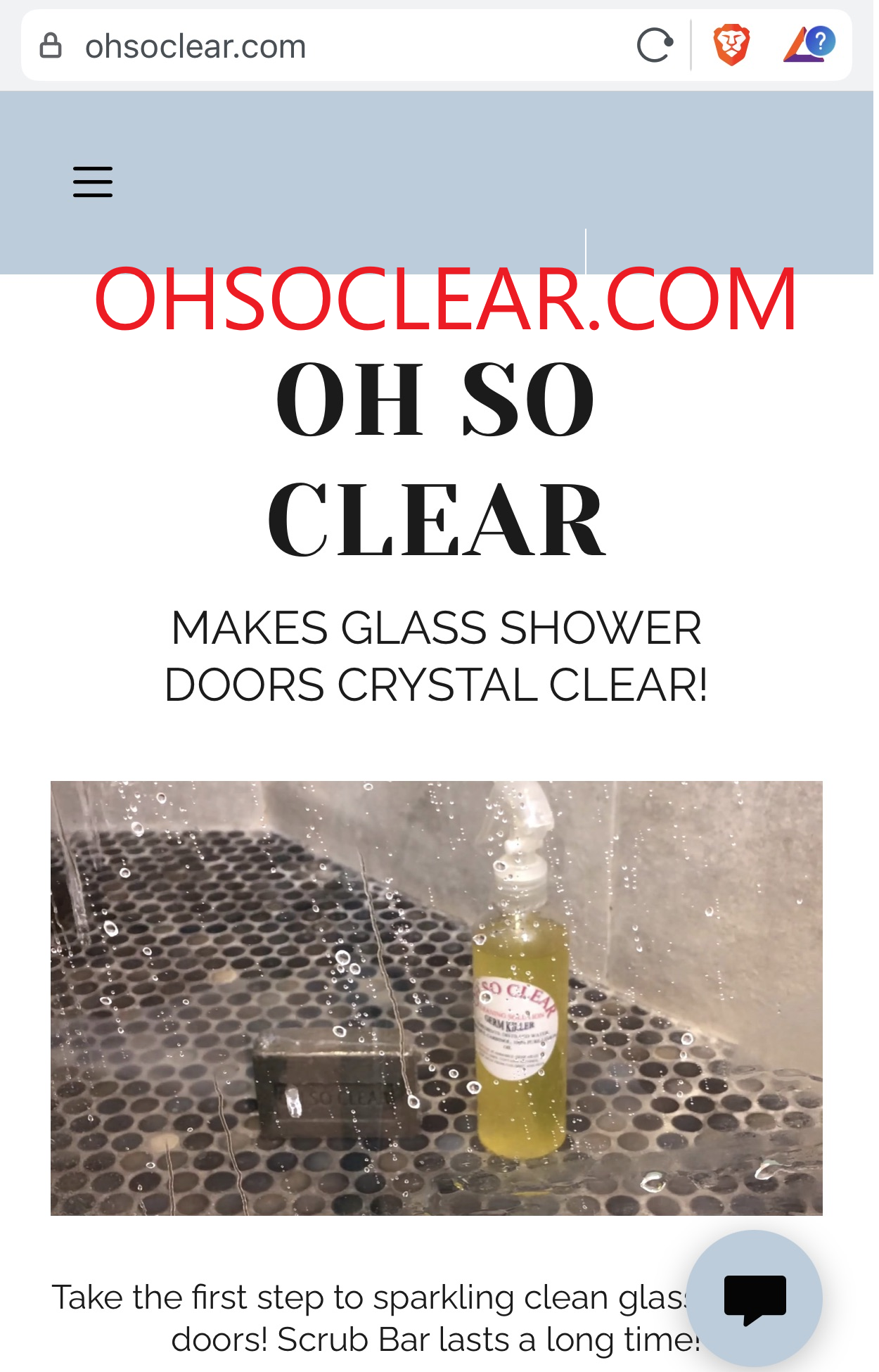 Say goodbye to water spots and grime, & Say Hello to an Oh So Clear Shine